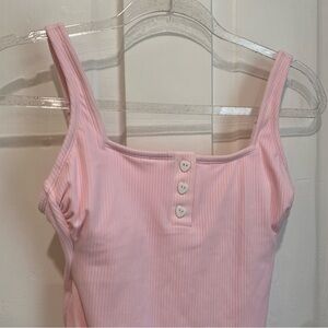 Stoney Clover ribbed Pink One Piece Swimsuit